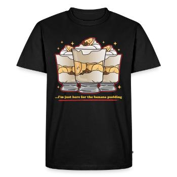 Banana Pudding Banana Pudding Gift - Men's Premium Organic T-Shirt - black - Front - Nico (187cm)