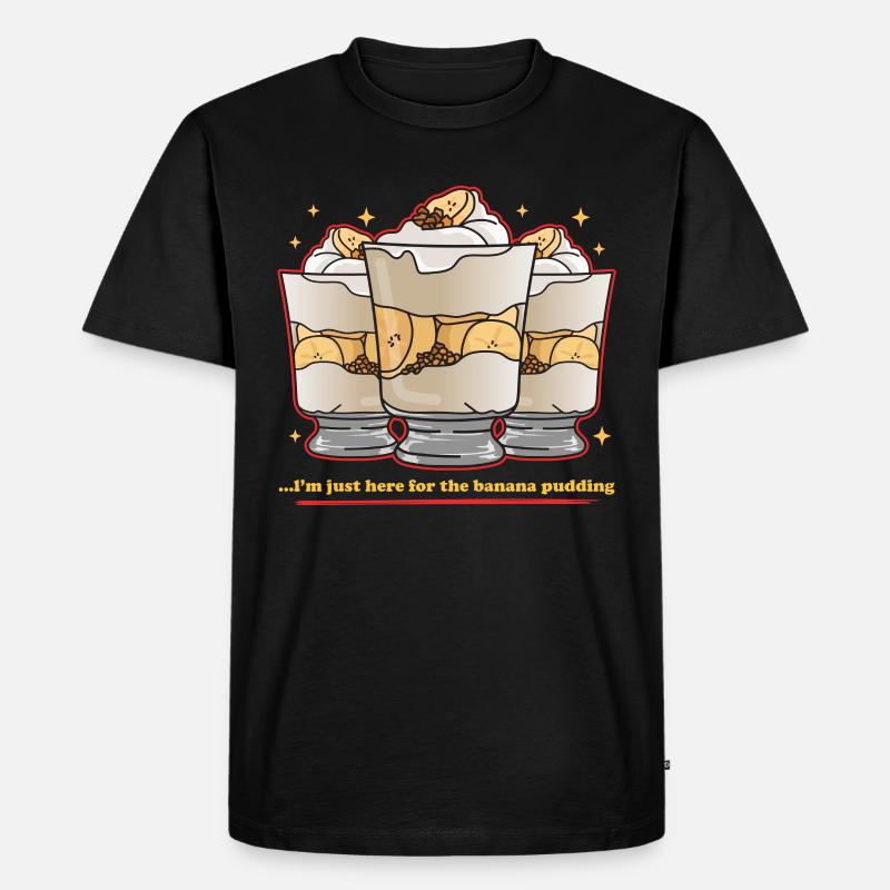 Bananenpudding Bananen-Pudding Geschenk - Männer Premium Bio T-Shirt - Schwarz