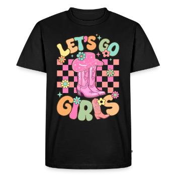 Groovy Bridal Shower Bachelorette Party Let’s Go Gir - T-shirt Premium bio Homme - noir - Devant - Nico (187cm)