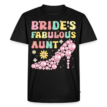 La fabuleuse tante de la mariée Groovy Bridal Shower T - T-shirt Premium bio Homme - noir - Devant - Nico (187cm)