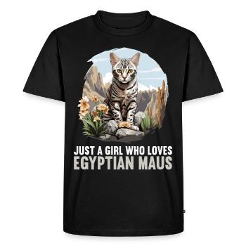 Mau égyptien Chaton Chat égyptien Mau - T-shirt Premium bio Homme - noir - Devant - Nico (187cm)