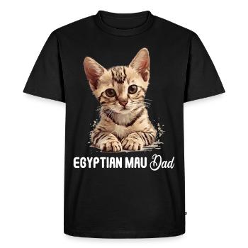 Mau égyptien Chaton Chat égyptien Mau - T-shirt Premium bio Homme - noir - Devant - Nico (187cm)