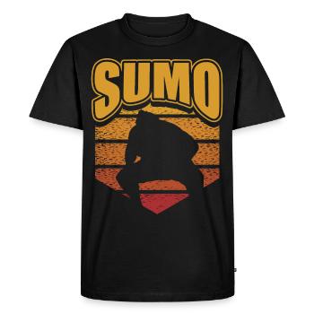Sumo - T-shirt Premium bio Homme - noir - Devant - Nico (187cm)