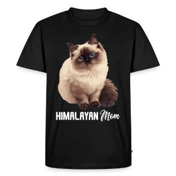 Himalayan Cat Colourpoint Katze - Men's Premium Organic T-Shirt - black - Front - Nico (187cm)