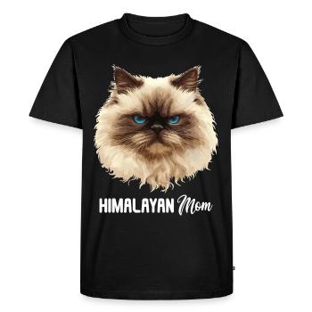 Himalayan Cat Colourpoint Katze - Men's Premium Organic T-Shirt - black - Front - Nico (187cm)