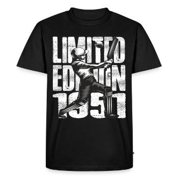 Édition limitée 1951 Édition limitée Cricket - T-shirt Premium bio Homme - noir - Devant - Nico (187cm)