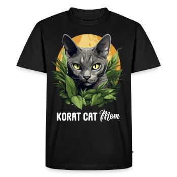 Korat Kitten Korat Cat - Men's Premium Organic T-Shirt - black - Front - Nico (187cm)