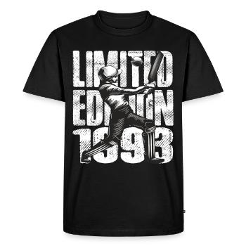 Édition limitée 1993 Édition limitée Cricket - T-shirt Premium bio Homme - noir - Devant - Nico (187cm)