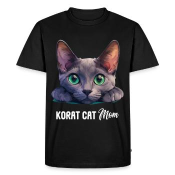 Korat Kitten Korat Cat - Men's Premium Organic T-Shirt - black - Front - Nico (187cm)