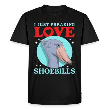 Shoebill Birds Shoebill Bird Gift - Men's Premium Organic T-Shirt - black - Front - Nico (187cm)