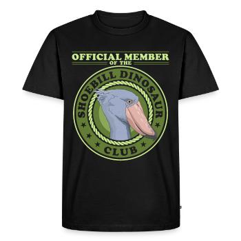 Shoebill Bird | Shoebill Birds Gift - Men's Premium Organic T-Shirt - black - Front - Nico (187cm)