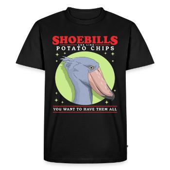 Shoebill Abu Markub Shoebill Gift - Men's Premium Organic T-Shirt - black - Front - Nico (187cm)