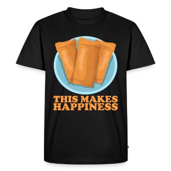Lumpia Loempia Spring Roll Gift - Men's Premium Organic T-Shirt - black - Front - Nico (187cm)