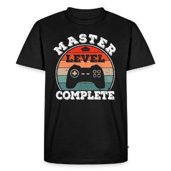 Master's Degree Graduate Business Administration Student Studies - Men's Premium Organic T-Shirt - black - Front - Nico (187cm)