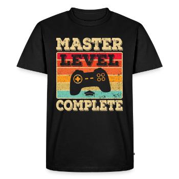 Master's Degree Graduate Business Administration Student Studies - Men's Premium Organic T-Shirt - black - Front - Nico (187cm)