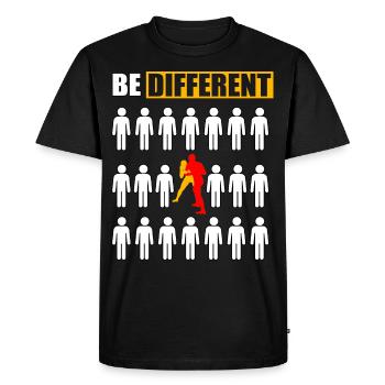 Wrestling be different - Men's Premium Organic T-Shirt - black - Front - Nico (187cm)