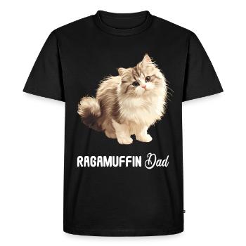 Ragamuffin Chaton Ragamuffin Chat - T-shirt Premium bio Homme - noir - Devant - Nico (187cm)