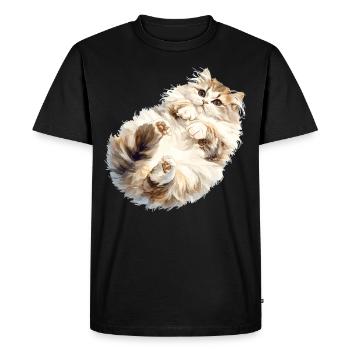 Ragamuffin Chaton Ragamuffin Chat - T-shirt Premium bio Homme - noir - Devant - Nico (187cm)