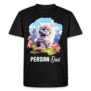 Chat persan Perserkatze - T-shirt Premium bio Homme - noir - Devant - Nico (187cm)