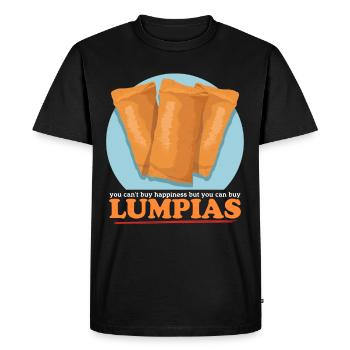 Lumpia Spring Rolls Loempia Gift - Men's Premium Organic T-Shirt - black - Front - Nico (187cm)
