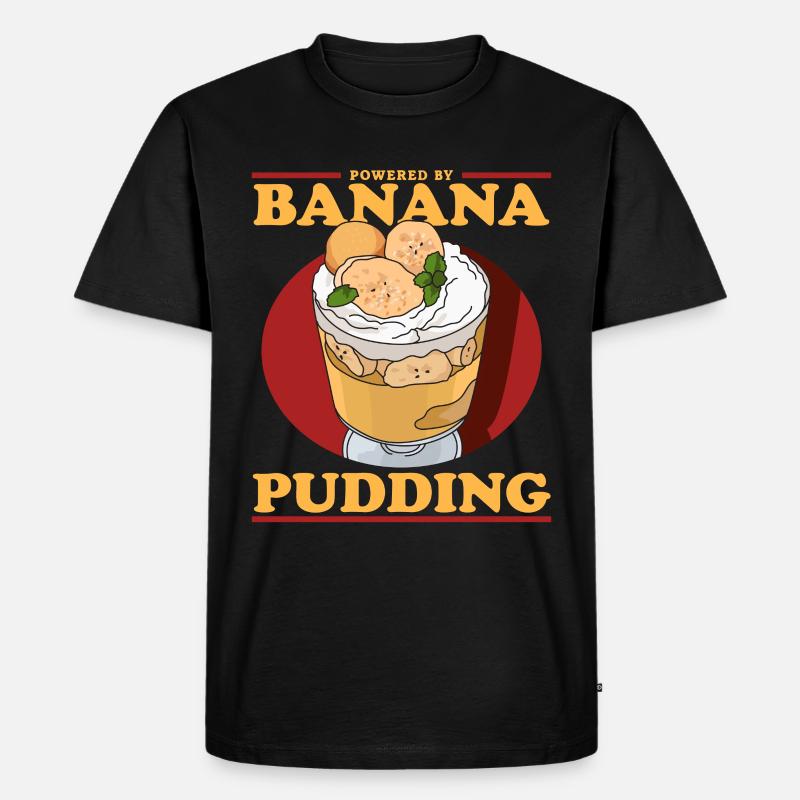 Bananenpudding Bananen Pudding Geschenk - Männer Premium Bio T-Shirt - Schwarz