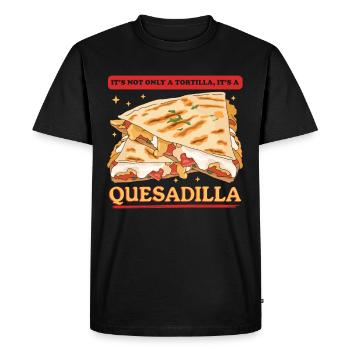 Quesadilla Quesadillas Tortilla Cadeau - T-shirt Premium bio Homme - noir - Devant - Nico (187cm)