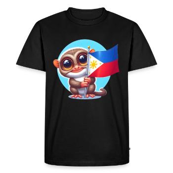 Tarsier Philippines - Men's Premium Organic T-Shirt - black - Front - Nico (187cm)