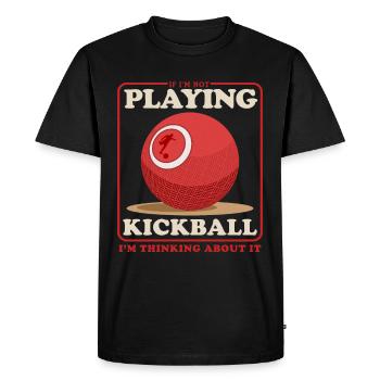 Kickball Kickballer Kickball Cadeau de joueur - T-shirt Premium bio Homme - noir - Devant - Nico (187cm)