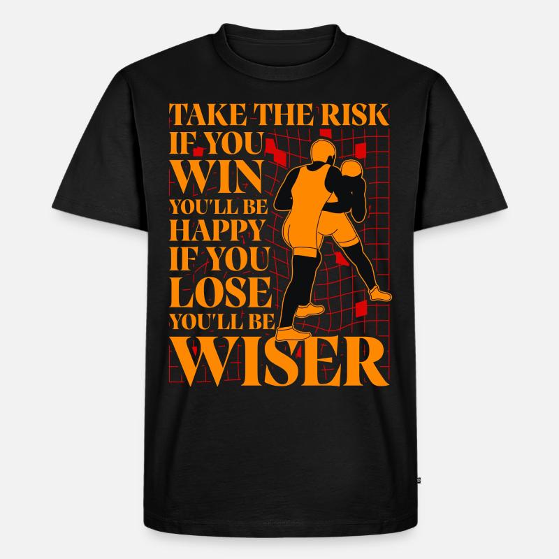 Ringen - Männer Premium Bio T-Shirt - Schwarz