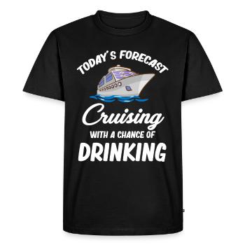 Prévisions de croisière d’aujourd’hui avec la possibilité de - T-shirt Premium bio Homme - noir - Devant - Nico (187cm)