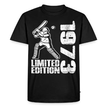 Édition limitée 1973 Édition limitée Cricket - T-shirt Premium bio Homme - noir - Devant - Nico (187cm)