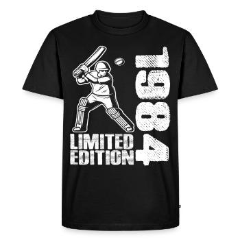 Édition limitée 1984 Édition limitée Cricket - T-shirt Premium bio Homme - noir - Devant - Nico (187cm)
