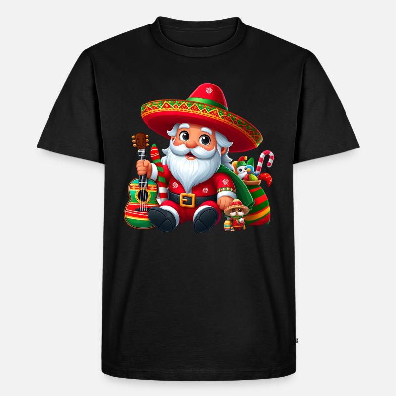 Cinco de Mayo Weihnachtsmann - Männer Premium Bio T-Shirt - Schwarz