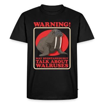 Cadeau de morse morse - T-shirt Premium bio Homme - noir - Devant - Nico (187cm)