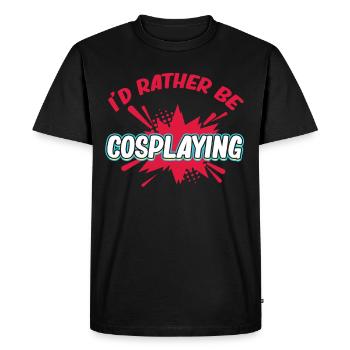 Je préfère costume de cosplay médiéval - T-shirt Premium bio Homme - noir - Devant - Nico (187cm)
