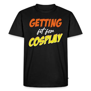 Mettez-vous en forme pour le costume de cosplay Medieval Weaboo - T-shirt Premium bio Homme - noir - Devant - Nico (187cm)