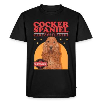 Les épagneuls cocker sont comme | Cadeau Cocker Spaniel - T-shirt Premium bio Homme - noir - Devant - Nico (187cm)