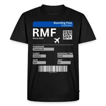 Marsa Alam Égypte Billet d’avion Idée de vacances - T-shirt Premium bio Homme - noir - Devant - Nico (187cm)