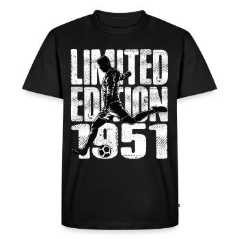 Édition limitée 1951 Édition limitée Football - T-shirt Premium bio Homme - noir - Devant - Nico (187cm)