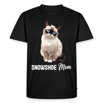 Chaton raquette Chat raquette - T-shirt Premium bio Homme - noir - Devant - Nico (187cm)