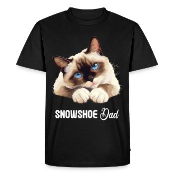 Chaton raquette Chat raquette - T-shirt Premium bio Homme - noir - Devant - Nico (187cm)