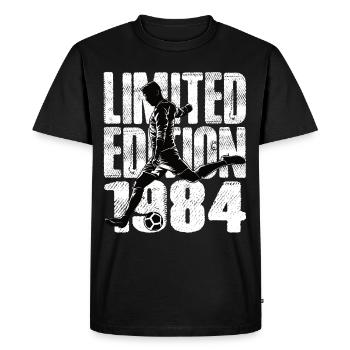 Édition limitée 1984 Édition limitée Football - T-shirt Premium bio Homme - noir - Devant - Nico (187cm)