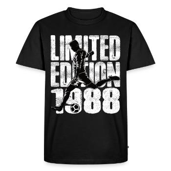 Édition limitée 1988 Édition limitée Football - T-shirt Premium bio Homme - noir - Devant - Nico (187cm)