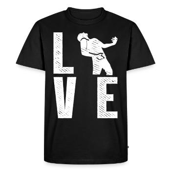 LOVE Air Guitar Air Guitariste - T-shirt Premium bio Homme - noir - Devant - Nico (187cm)