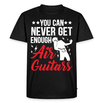 On ne se lasse jamais des guitares aériennes Funnier - T-shirt Premium bio Homme - noir - Devant - Nico (187cm)