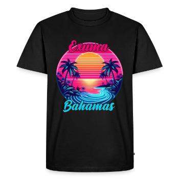 Exuma, Bahamas, États-Unis - T-shirt Premium bio Homme - noir - Devant - Nico (187cm)