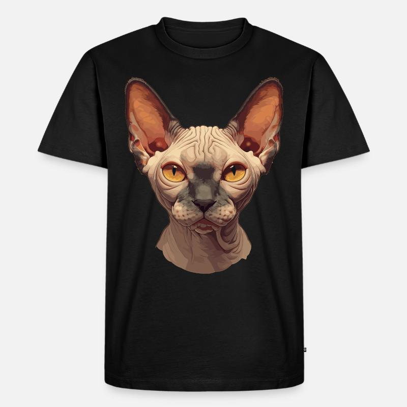 Sphynx Kätzchen Sphynx Katze - Männer Premium Bio T-Shirt - Schwarz