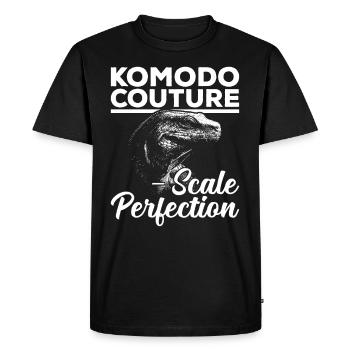 Komodo Couture owner of Komodo dragons, - Men's Premium Organic T-Shirt - black - Front - Nico (187cm)
