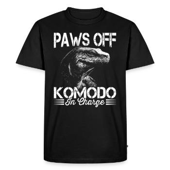 Komodo Responsible Komodo Dragon Owner, - Men's Premium Organic T-Shirt - black - Front - Nico (187cm)