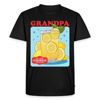 Limonade Limonade Citron Effervescent Cadeau - T-shirt Premium bio Homme - noir - Devant - Nico (187cm)